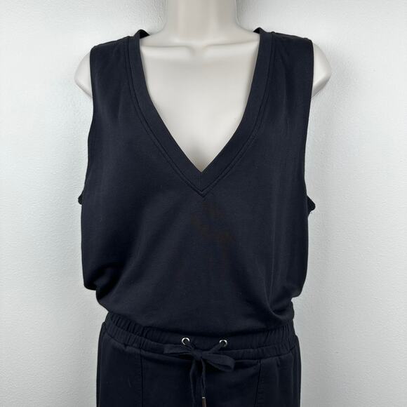 Daily Practice Anthropologie Dress Sleeveless Drawstring Waist Active Black Med - Picture 2 of 11